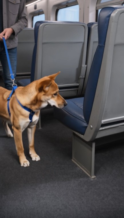 A Dog Refused to Leave an Empty Train Seat—Then the Conductor Looked Underneath