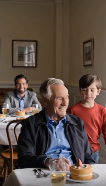 A Little Boy Gave an Elderly Man Something at His Birthday Dinner—Then He Asked His Mother One Question