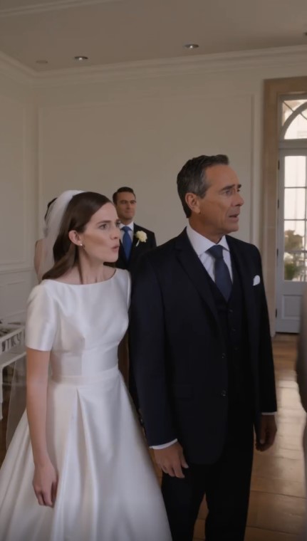 The Wedding Party Suddenly Walked Outside—Then the Bride’s Father Saw the Elderly Man Waiting There