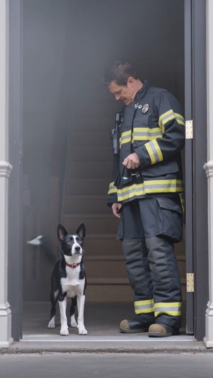 A Stray Dog Refused to Leave an Empty Building—Then Firefighters Found an Old Collar Beneath the Floor