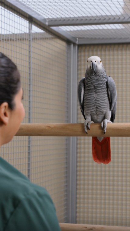 A Rescued Parrot Repeated the Same Five Words Every Morning—Then Frank Arrived on Tuesday