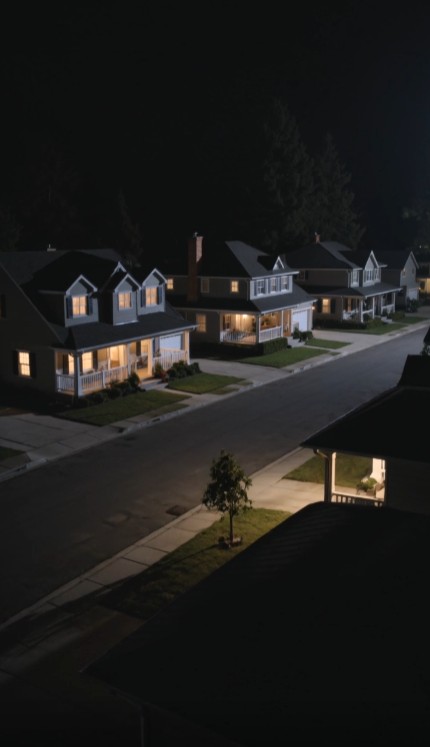 An Entire Neighborhood Went Dark at Exactly 9:00 PM—Except for One House