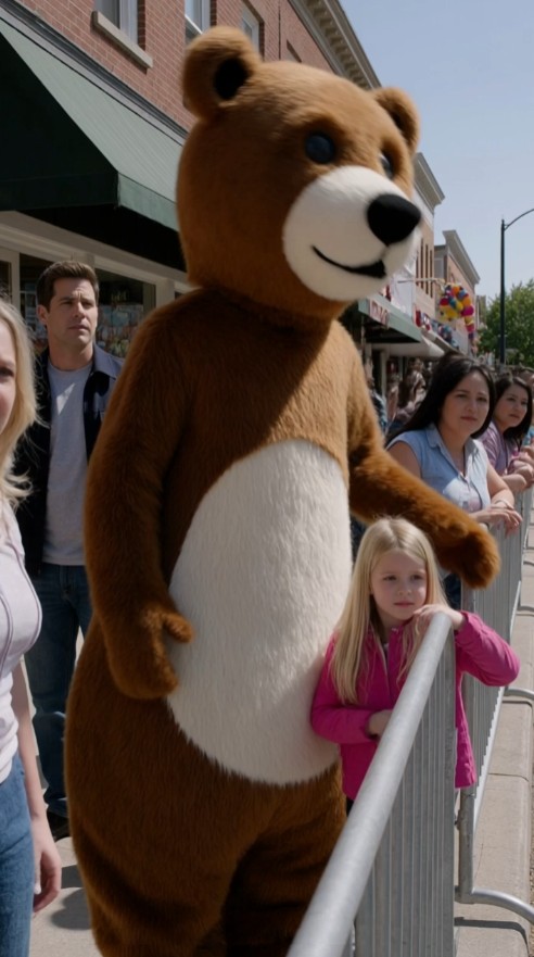 Man in a Giant Bear Costume Grabbed a 5-Year-Old Girl During a Parade — Seconds Later, Her Father Realized Why